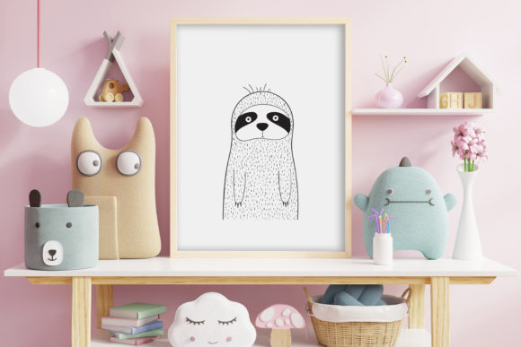 Adorable Wall Art: Cute Slots Animal Clip Art for Creators