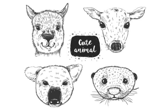 Animal Head Sketch Collection: A Bold Graphic Toolkit