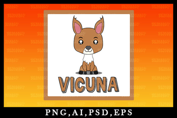 Bring Adorable Charm to Projects with Cute Kawaii Vicuna Clipart