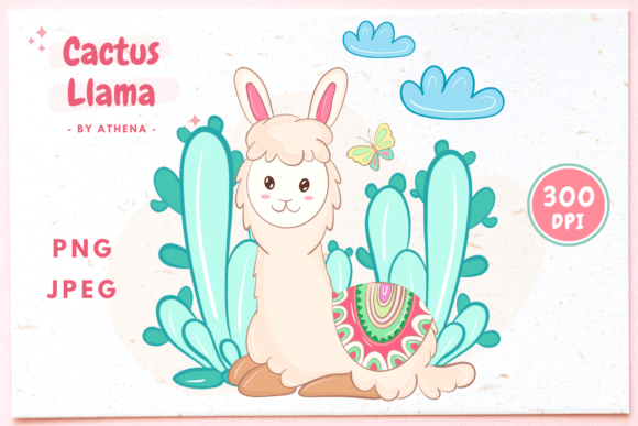 Cactus Valentine Llama Animal Craft: A Designer's Delight