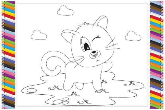 Coloring Cat Animal Cartoon: A Playful Font for Creative Projects