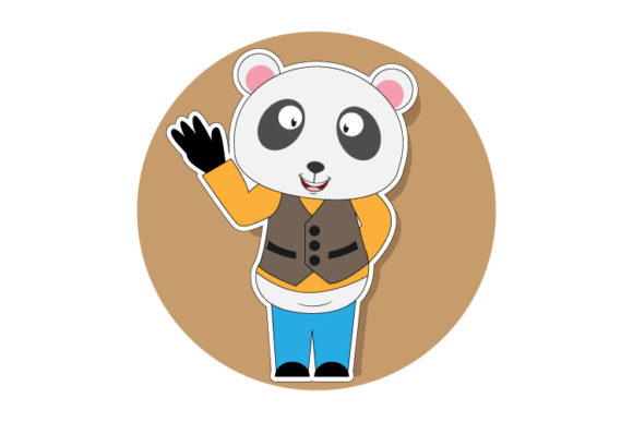 Cute Panda Animal Cartoon: A Playful Asset for Modern Design