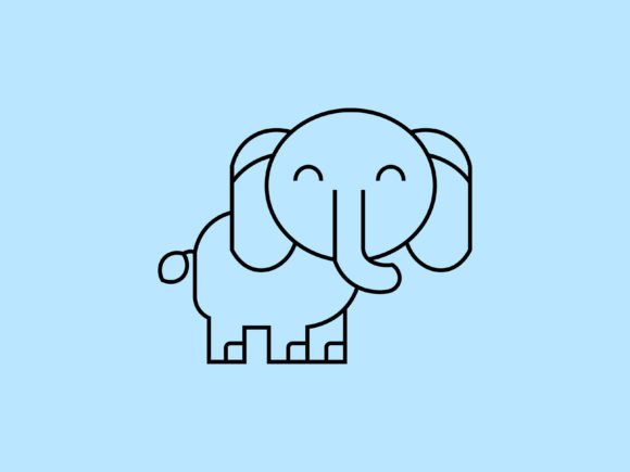 Kawaii Animal Elephant Line Background: A Designer's Guide
