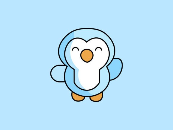 Kawaii Animal Penguin Icon: Infusing Charm into Every Design