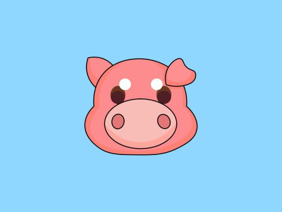 Kawaii Animal Pig Illustrations: A Versatile Design Asset for Every Creator