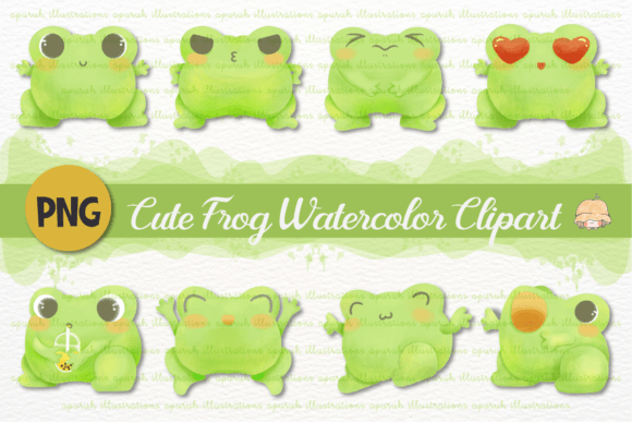 Whimsical Watercolor: Bringing Your Projects to Life with Frog Clipart